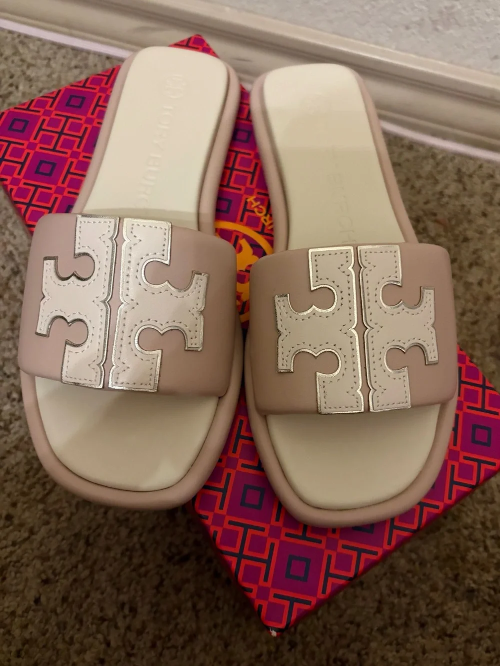 Tory Burch Shell Pink Sport Slide